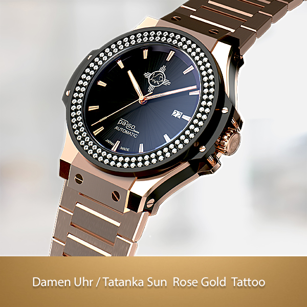 Tatankasun Rosengold Damen Uhr